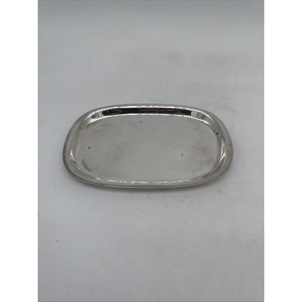 Vintage Silverplate Oval Serving Tray 7.75